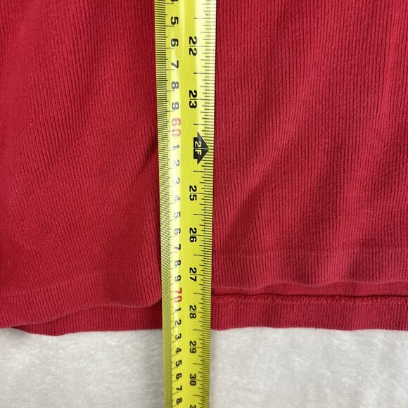 POLO Ralph Lauren LS 1/4 zip pullover sweater men XXL red mock neck 100% cotton - Picture 6 of 7